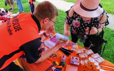 Záchranáři v Botanické zahradě